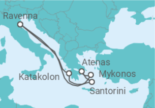 Itinerario del Crucero Italia, Grecia - Royal Caribbean