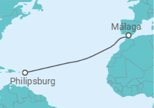 Itinerario del Crucero Viaje transatlántico de primavera I - Seadream Yacht Club
