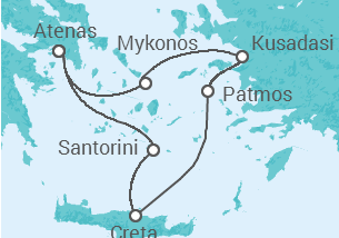 Itinerario del Crucero Egeo Icónico - Celestyal Cruises