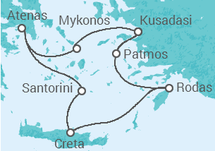 Itinerario del Crucero Egeo Icónico - Celestyal Cruises