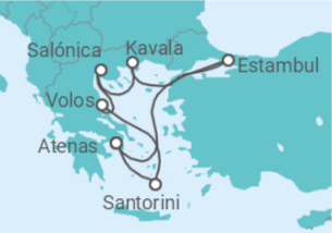 Itinerario del Crucero Egeo Ecléctico - Celestyal Cruises