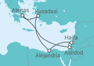Itinerario del Crucero  Egipto, Turquía - Celebrity Cruises