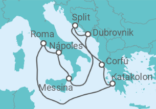 Itinerario del Crucero Islas Griegas, Italia y Croacia - Celebrity Cruises
