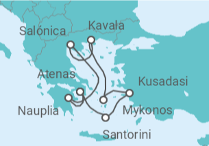 Itinerario del Crucero Islas Griegas al completo y Turquía - Celebrity Cruises