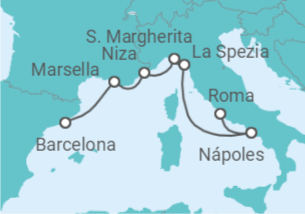 Itinerario del Crucero Riviera Italiana y Francia - Celebrity Cruises