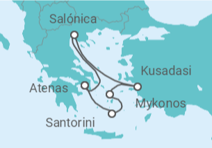 Itinerario del Crucero Lo mejor de Grecia - Celebrity Cruises