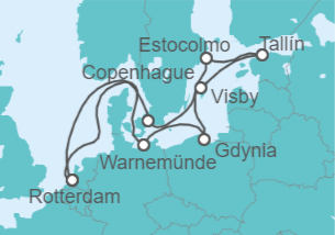 Itinerario del Crucero Lo mejor de Escandinavia - Celebrity Cruises