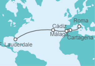 Itinerario del Crucero Pasaje a Ámerica - Holland America Line