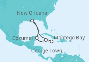 Itinerario del Crucero Caribe Occidental - Carnival Cruise Line