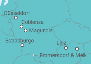 Itinerario del Crucero Sinfonia del Rhin I. Ms Pearl 4* Plus - Panavision