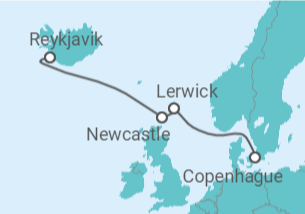 Itinerario del Crucero Escocia e Islandia - Explora Journeys