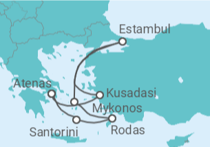 Itinerario del Crucero Grecia y Turquia - NCL Norwegian Cruise Line