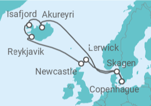 Itinerario del Crucero Escocia e Islandia - Explora Journeys