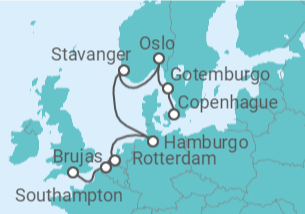 Itinerario del Crucero Norte de Europa - Explora Journeys