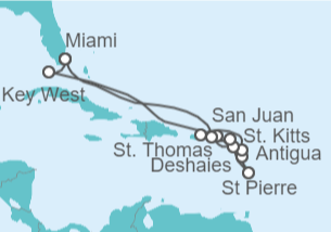 Itinerario del Crucero Navidad en Caribe - Explora Journeys