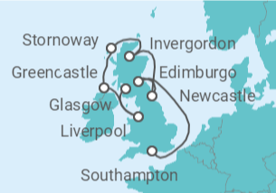 Itinerario del Crucero Islas Británicas - Explora Journeys