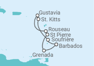 Itinerario del Crucero Caribe - Explora Journeys