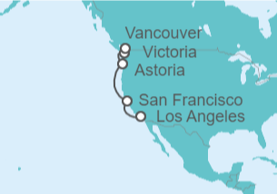 Itinerario del Crucero Alaska - Explora Journeys