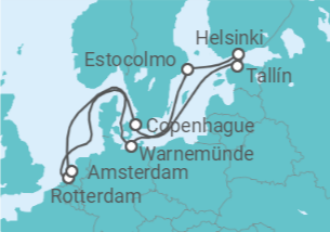 Itinerario del Crucero Capitales Bálticas - Celebrity Cruises