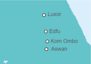 Itinerario del Crucero Luxor - Amadahlia - AmaWaterways