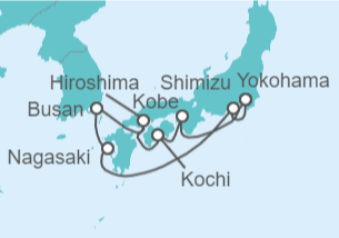 Itinerario del Crucero Japón y Corea Del Sur - Princess Cruises