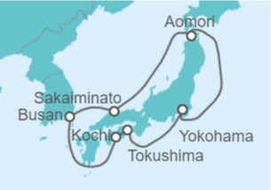 Itinerario del Crucero Corea Del Sur y Japón - Princess Cruises