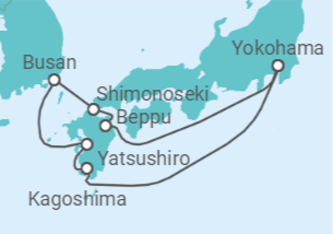 Itinerario del Crucero Japón, Corea Del Sur - MSC Cruceros