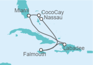 Itinerario del Crucero Caribe oriental y CocoCay - Royal Caribbean