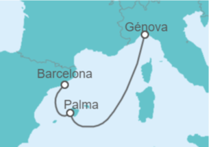 Itinerario del Crucero España - MSC Cruceros