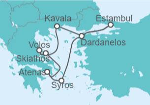 Itinerario del Crucero Grecia, Turquía - Hapag-Lloyd Cruises