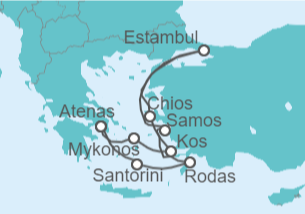 Itinerario del Crucero Grecia, Turquía - Celestyal Cruises