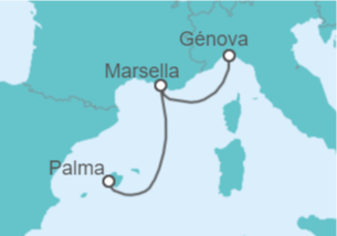 Itinerario del Crucero Francia - MSC Cruceros