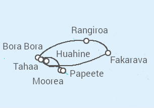 Itinerario del Crucero Polinesia Francesa - Paul Gauguin
