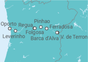 Itinerario del Crucero Crucero en familia: El valle del Duero y Salamanca  - CroisiEurope