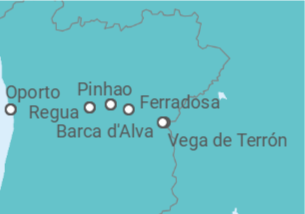 Itinerario del Crucero Crucero en familia por el Duero  - CroisiEurope