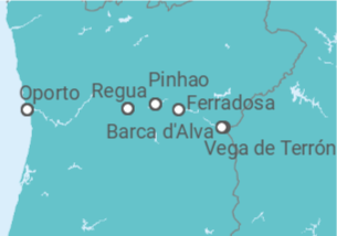 Itinerario del Crucero Crucero en familia por el Duero  - CroisiEurope