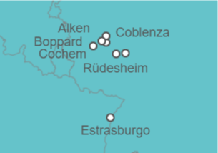 Itinerario del Crucero Los valles del Mosela y Rin (formula puerto/puerto) - CroisiEurope