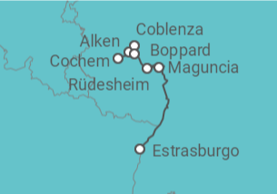 Itinerario del Crucero La magia del Rin y Mosela - CroisiEurope