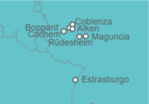 Itinerario del Crucero La magia del Rin y Mosela  - CroisiEurope