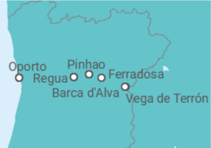 Itinerario del Crucero Crucero en familia por el Duero  - CroisiEurope