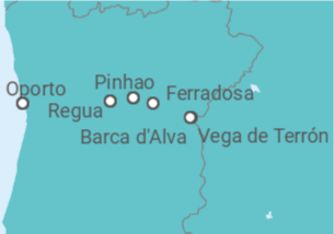 Itinerario del Crucero Crucero en familia por el Duero  - CroisiEurope