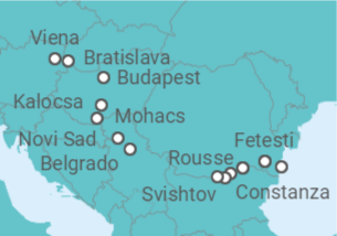 Itinerario del Crucero Del Mar Negro al Danubio Azul  - CroisiEurope