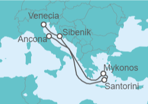 Itinerario del Crucero Grecia - MSC Cruceros