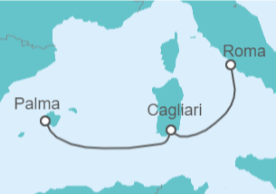 Itinerario del Crucero Italia - Costa Cruceros
