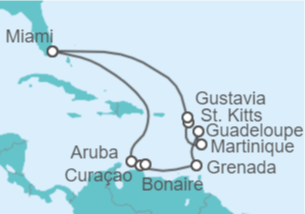 Itinerario del Crucero Un escape feliz - Regent Seven Seas