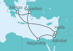 Itinerario del Crucero  Egipto, Turquía - Celebrity Cruises