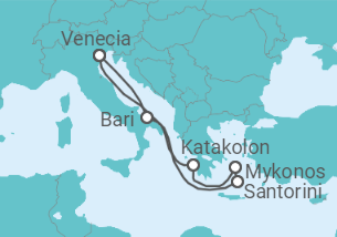 Itinerario del Crucero Grecia, Italia - todo incluido. - Costa Cruceros