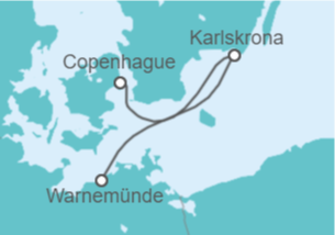 Itinerario del Crucero Dinamarca, Suecia, Alemania - MSC Cruceros