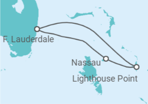 Itinerario del Crucero Lighthouse Point y Nassau  - Disney Cruise Line