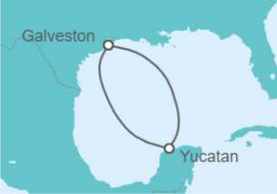 Itinerario del Crucero México - Disney Cruise Line